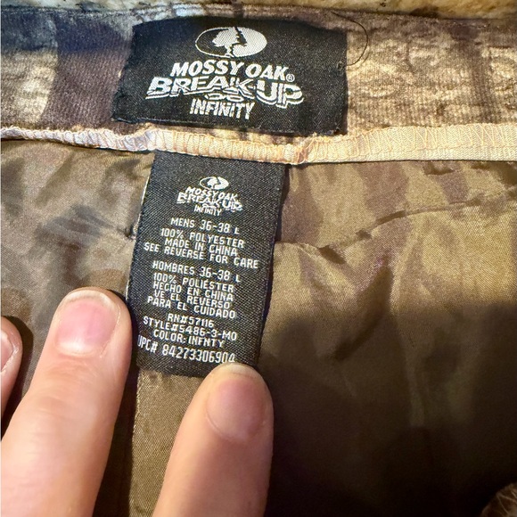 Mossy Oak Break-Up Infinity Insulated Pants Mens Large 36-38 Camo Cargo Hunting - Picture 10 of 12